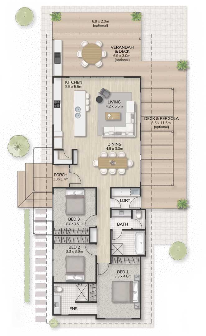 McCubbin 130 Floorplan Mt Barker